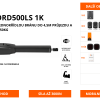 CLIFFORD500LS 1K - pohon pro jednokřídlou bránu do 4,5m průjezdu a hmotnosti 550kg
